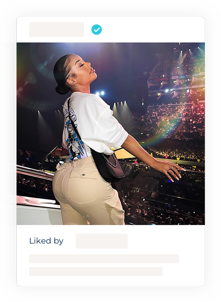 Example of a verified Instagram user