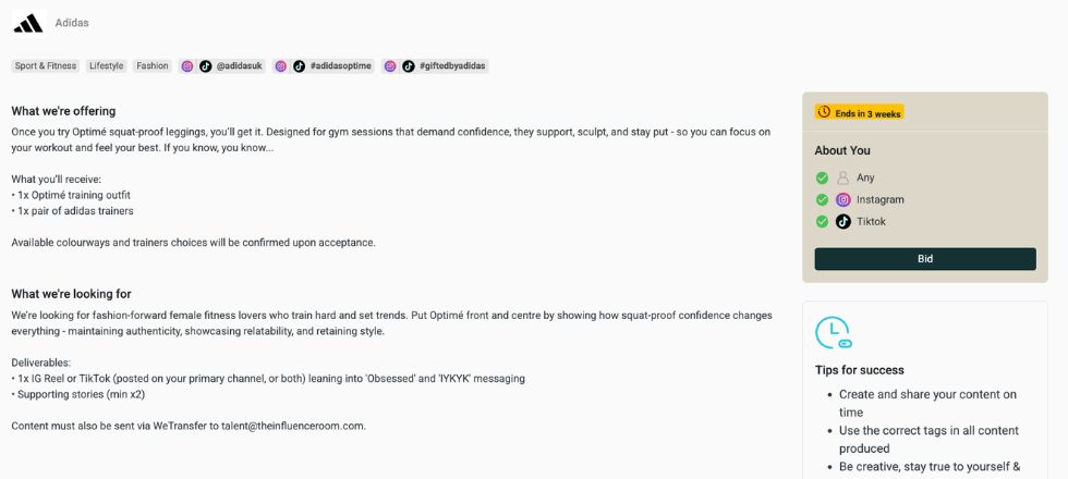 Post your brief on TIR platform